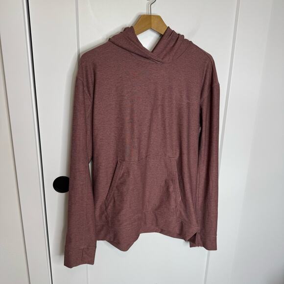 Outdoor Voices Space Dye Pink Cloudknit Pullover Hoodie Size Small - Picture 1 of 5